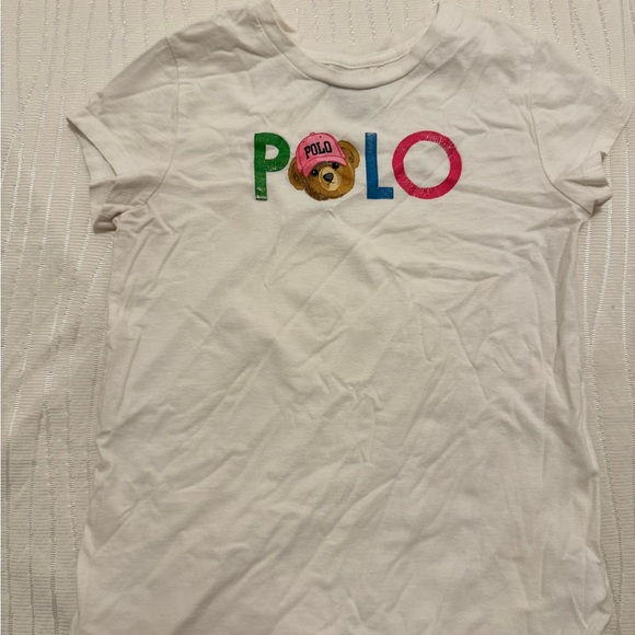 Polo by Ralph Lauren Kids White Graphic T-Shirt - Picture 1 of 5